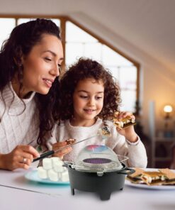 Sterno Smores Maker Junior, Table top Smores Roaster - Designed for Safe, Cord Free Indoor or Outdoor Fun, Ideal for Kids, Parties, Fun Housewarming Gifts and More Black 26 81I6szz0Q2L