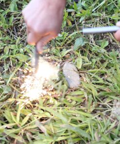 bayite 1/2 Inch X 6 Inch Large Ferro Rods Ferrocerium Rod Drilled Survival Fire Starter Flint Steel with Toggle Lanyard Hole for Camping Emergency 30 81I7MFDBBLL