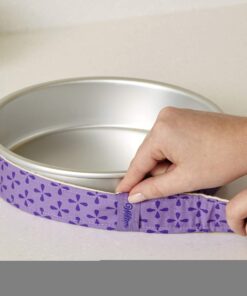 Wilton Bake-Even Cake Strips for Evenly Baked Cakes, 2-Piece Set, Purple, Fabric 2-Pc. 32 81I7ilYkC3L