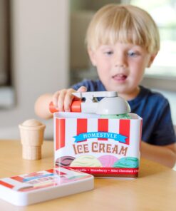 Melissa & Doug Scoop and Stack Ice Cream Cone Magnetic Play Set, Multicolor - Pretend Food, Ice Cream Toy For Toddlers And Kids Ages 3+. 20 81I7jQKYquL 2