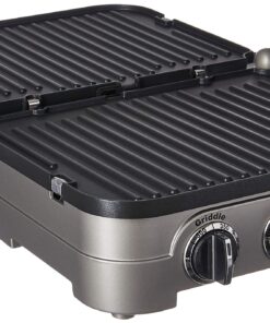 Cuisinart Griddler Gourmet, 5 Functions in 1 Unit: Contact Grill, Panini Press, Full Grill, Full Griddle, and Half Grill/Half Griddle 9 81I7sCxNPML