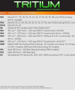 TRUGLO Brite-Site Tritium Green Kimber Handgun Sights (TG231K) 28 81I8275z0YL