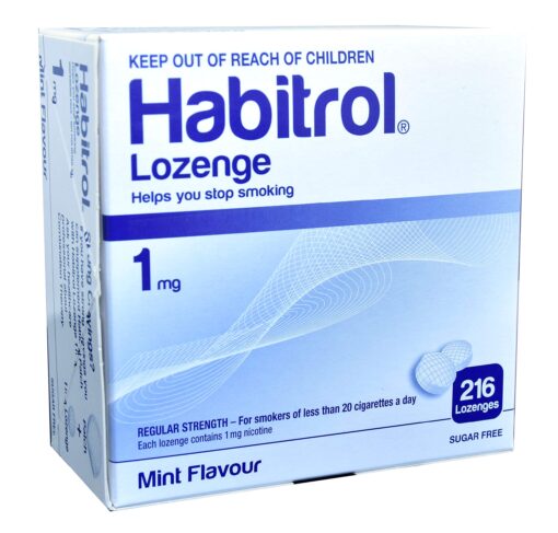 Habitrol Nicotine Lozenge Mint Flavor 216 Lozenges (1mg) 216 Count (Pack of 1)