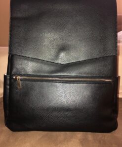 KZNI Leather Diaper Bag Backpack, Diaper Backpack Nappy Baby Bags for Mom Unisex Maternity Diaper Bag with Stroller Hanger Black 37 81I9itXNg9L