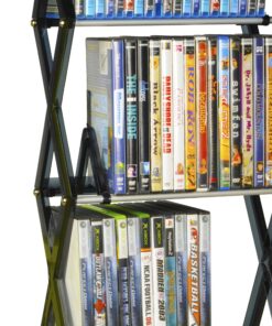 Atlantic Mitsu 5-Tier Portable Media Storage Rack – Protects & Organizes Prized Music, Movie & Video Games Collections, PN 64835195 in Smoke Media Rack 35 81IA 4zPK8L 1