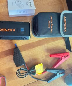 ASPERX Jump Starter, 1500A Peak Battery Jump Starter for Up to 7.0L Gas or 5.5L Diesel Engine, 12V Portable Battery Starter with 1.4 INCH LCD Display Black-C 98 81IBPSt6mGL