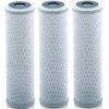 Lake Industries Universal 10 inch Carbon Block Water Filter Cartridge - Replacement CTO Water Purifier Filter, Activated Carbon (NSF 42 Certified) (3) 3 4 81IC1VIaFlL