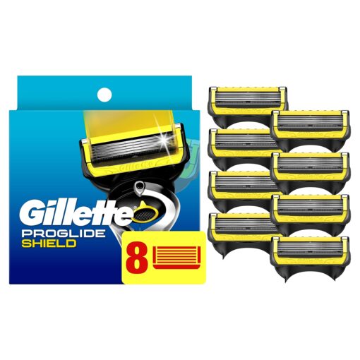 Gillette ProGlide Shield Razor Refills for Men, 8 Blade Refills 8 Count (Pack of 1)