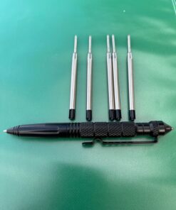 KEPEAK Military Tactical Pen, Professional Self Defense Pen, Emergency Glass Breaker Pen - Tungsten Steel, Writing Tool with 6 Refill Black 41 81ICneJbQyL
