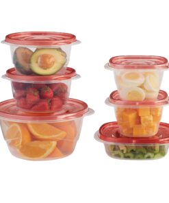 Rubbermaid TakeAlongs Assorted Food Storage Containers, Tint Chili, 40-Piece Set 13 81ID7tQTwhL