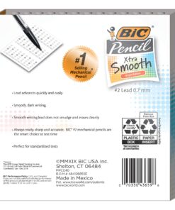 BIC Xtra-Smooth Mechanical Pencils with Erasers (MPCE40-BLK), Bright Edition Medium Point (0.7mm), 40-Count Pack, Bulk Mechanical Pencils for School or Office Supplies, Gifts for Students Xtra-Smooth Bright Edition 28 81IDrYPfcoL