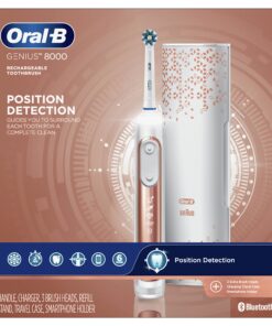 Oral-B Genius 8000 Electric Toothbrush with Bluetooth Connectivity, Rose Gold 25 81IE YC j6L