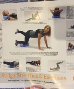 Rollga PRO - The BETTER Foam Roller for Flexibility, Muscle Recovery, Back & Neck Massage, & Exercise (Black) Black 33 81IE3EtjlL