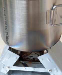 Esbit Ultralight Folding Pocket Stove with Six 14g Solid Fuel Tablets steel, Small - Original 47 81IEhHD2J3L