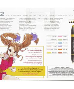 Prismacolor Premier Double-Ended Art Markers, Fine and Chisel Tip, Manga Colors, 12 Pack 34 81IEumOORKL