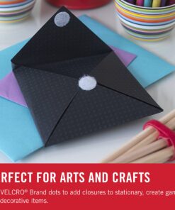 VELCRO Brand Dots with Adhesive White | 200 Pk | 3/4" Circles | Sticky Back Round Hook and Loop Closures for Organizing, Arts and Crafts, School Projects, 91824, 200Pk 27 81IFhZPPEDL