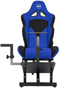 OpenWheeler GEN3 Racing Wheel Stand Cockpit Blue on Black | Fits All Logitech G923 | G29 | G920 | Thrustmaster | Fanatec Wheels | Compatible with Xbox One, PS4, PC Platforms 47 81IGLkbkML