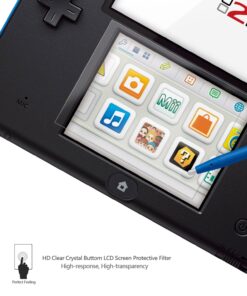 AKWOX (4pcs) Tempered Glass Top LCD Screen Protector + HD Clear Crystal Buttom LCD Screen Protective Filter for 2DS 26 81IGbRRqMoL