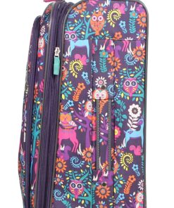 Lily Bloom Luggage Set 4 Piece Suitcase Collection with Spinner Wheels for Woman (Wildwoods) Wildwoods 17 81IJdTh6fOL