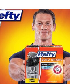 Alternative view of Hefty Ultra Strong Blackout Kitchen Trash Bags - Clean Burst, 13 Gallon, 80 Count