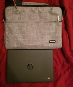 Qishare Laptop Case Laptop Shoulder Bag 11.6-12" Gray Lines 112 81IN325EtZL