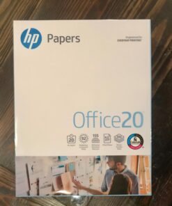 HP Printer Paper | 8.5 x 11 Paper | Office 20 lb | 1 Ream - 500 Sheets | 92 Bright | Made in USA - FSC Certified | 172160R 3 Hole (8.5 x 11) 1 Ream | 500 Sheets 42 81IPFsxzzjL