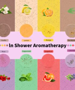 Shower Steamers, Shower Bombs Aromatherapy Relaxing Gift for Women, 8Pcs Essential Oil Bath Bomb Scent Steamer Fizzies for Mom Female Friends Christmas Valentines Mothers Day Ideas Set 30 81IPI27jwDL