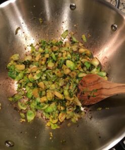 Cooks Standard Wok Multi-Ply Clad Stir Fry Pan, 13" with High Dome lid, Silver 77 81IPR gAkQL