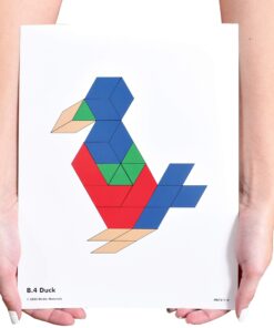 Learning Advantage Pattern Block Activity Cards - In-Home Learning Activity for Early Math & Geometry - Set of 20 - Teach Creativity, Sequencing and Patterning 23 81IQ hHq5aL 3