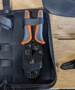 iCrimp Ratchet Wire Crimping Tool Set w/ 5 Interchangeable Jaws for Insulated and Non-Insulated Terminals AWG20-2, Wire Stripper included 29 81IQmQwb7XL