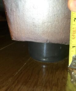 Slipstick CB511 1 Inch Tall Floor Protector Furniture Feet with Non Slip Rubber Grip (Set of 4) 2" Wide x 1" Height - Black Plastic 1" Tall (4 Pack) 29 81IQxjjnHML