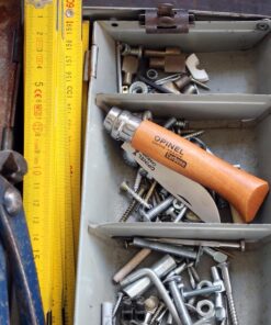 Opinel No.08 Carbon Steel Folding Pocket Knife with Beechwood Handle, Brown (2540089) No. 8 36 81ISYAnt6DL