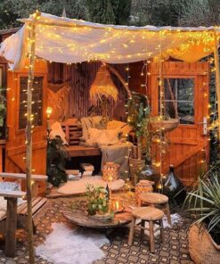 echosari String Lights Battery Powered, 33Ft 100 LED Warm White Outdoor Fairy String Lights with Remote Dimmable Timer 8 Modes for Wedding Party Garden Decoration 1 Pack 20 81IURGwlaML