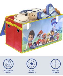 Idea Nuova Nickelodeon Paw Patrol Collapsible Children’s Toy Storage Trunk, Durable with Lid 24 81IW 1W9NGL