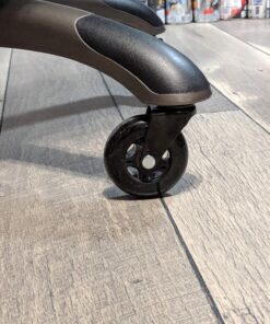 Office Chair Wheels Replacement Set of 5 - NO MORE CHAIR MATS - Office Chair Casters for HARDWOOD FLOORS - Smooth Rolling, Soft Rubber Desk Chair Wheels, Rollerblade Style Computer Chair Caster Wheels 36 81IX7hWjwTL