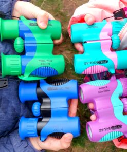 Binoculars for Kids 8x21 High-Resolution - Kids Binoculars Gift Set for Boys & Girls, Shockproof & Compact for Bird Watching, Travel, Hiking, Camping, Hunting, Children Outdoor Gear Green/Blue 30 81IXSckmpjL 2