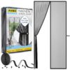 AUGO Magnetic Screen Door - Self Sealing, Heavy Duty, Hands Free Mesh Partition Keeps Bugs Out - Pet and Kid Friendly - Patent Pending Keep Open Feature - 38 Inch x 83 Inch 38"x 83" 7 81IXkYSNpNL