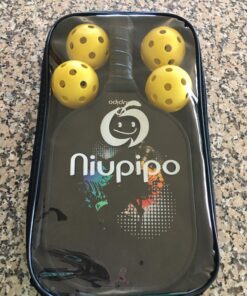 niupipo Pickleball Paddles, USAPA Approved Pro Graphite Pickleball Paddle/Paddles Set, Polypropylene Honeycomb Core, Cushion 4.72In Grip, Portable Bag/Paddle Cover, Lightweight Pickleball Racket Black 35 81IXl35AfsL