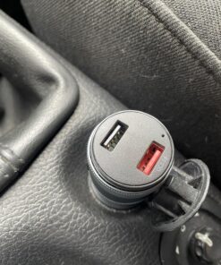 IMDEN Bluetooth 5.0 FM Transmitter for Car, 3.0 Wireless Bluetooth FM Radio Adapter Music Player FM Transmitter/Car Kit with Hands-Free Calling and 2 USB Ports Charger Support USB Drive 54 81IYkQMYcpL