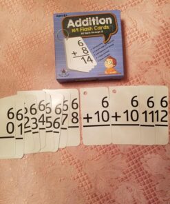 Star Right Education Addition Flash Cards, 0-12 (All Facts, 169 Cards) with 2 Rings - Addition Flashcards 169 Addition Flash Cards 23 81IZXynoZYL