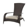 Patio Sense 61469 Coconino Wicker Lounge Chair All Weather Wicker Beige Cushion Armchair Lightweight Durable Adirondack Style Chair Beautiful Mocha Finish 3 81Ia1utaa7L