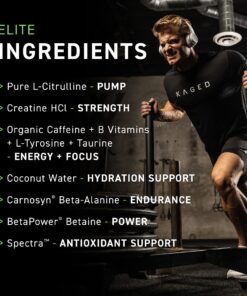 Kaged Original Pre Workout Powder | Fruit Punch | Pre-Kaged | Formulated with Creatine, Beta Alanine, Pure Caffeine | 20 Servings Pre-Kaged (Fruit Punch) 20 Servings (Pack of 1) 26 81IbAChjwxL