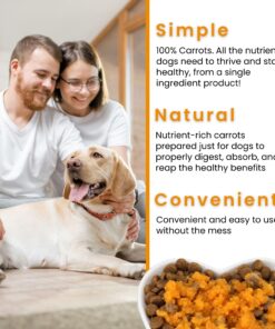 Olewo Original Carrots for Dogs – Fiber for Dogs Keep Poop Firm, Digestive Dog Food Topper, Skin & Coat Support, Dehydrated Whole Food Dog Multivitamin, Gut Health for Dogs, 2.2 lbs 2.2 Pounds 29 81IbFFHAqkL