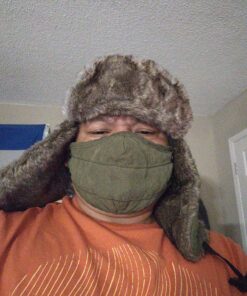 Connectyle Trooper Trapper Hat Warm Winter Hats Hunting Hat with Mask Ear Flaps Large Army Green 27 81IbHAjTPgL
