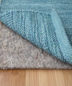RUGPADUSA - Ultra Black - 8'x10' - 1/4" Thick - Felt + Rubber - Non-Slip Cushion Rug Pad - Available in 2 Thicknesses, Safe for Hardwood and All Surfaces 8' x 10' Felt + Rubber- 1/4" Thick 12 81IbP3gWLnL