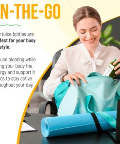 3 Day Juice Cleanse by Raw Fountain, All Natural Raw Detox Cleanse, Weight Management Program, Cold Pressed Fruit and Vegetable Juices, Tasty and Energizing, 18 Bottles 12oz, 3 Ginger Shots 3 Day Cleanse 33 81IbdZKfV1L