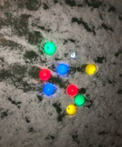 Playaboule Glow in The Dark LED Day Night Lighted Bocce Ball Set Choose Competition 107mm or 85mm Balls 107mm 4 Colors Comp Size Balls 38 81Ic1TtfuwL