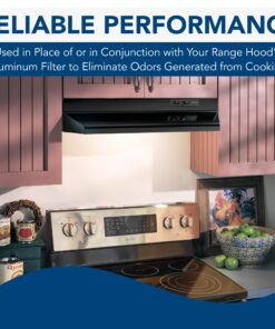 Broan-NuTone for Ductless Range Hood Series Carbon, Charcoal Air Filter for Kitchen, 1 Count (Pack of 1), Grey 19 81IdBNffIlL