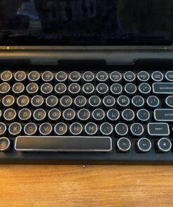 QWERKYTOYS Qwerkywriter S Typewriter Inspired Retro Mechanical Wired & Wireless Keyboard with Tablet Stand 31 81IhSRtpotL 3