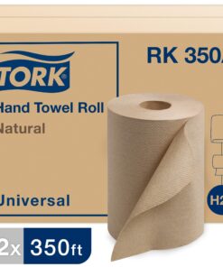 Alternative view of Tork Paper Hand Towel Roll Natural H21, Universal, 100% Recycled Fiber, 12 Rolls x 350 ft, RK350A Case of 12 Rolls